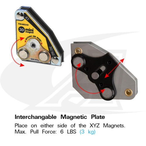 StrongHand Tools XYZ Multi-Angle Magnet Squares 