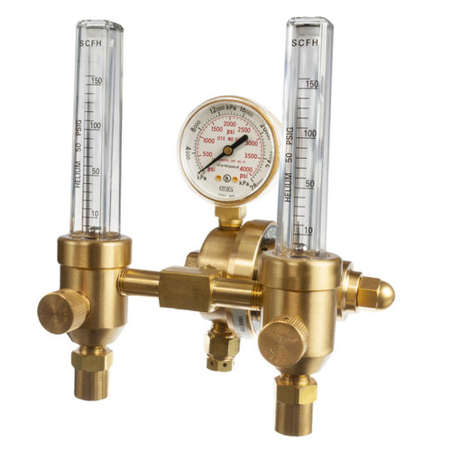 Genstar Technologies Dual Helium Flowmeter Regulator w/Gas Hose Genstar Technologies Dual Helium Flowmeter Regulator w/Gas Hose