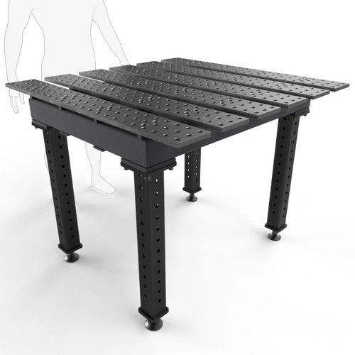 BuildPro™ 4' (1.2m) x 4' Welding Table - Nitride Finish