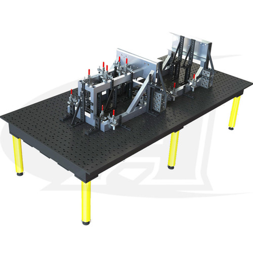 StrongHand Tools BuildPro™ MAX 8' (2.4m) Welding Table - Nitride Finish 
