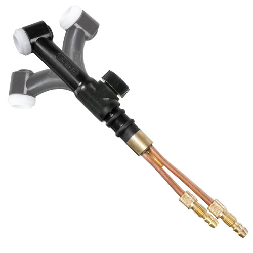 CK Worldwide Flexible Water-Cooled 70º Head 250Amp TIG Torch with Valve, Handle CK Worldwide Flexible Water-Cooled 70º Head 250Amp TIG Torch with Valve, Handle