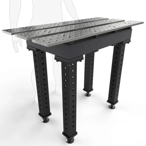 BuildPro™ 2' (0.56m) x 4' Welding Table - Standard Finish