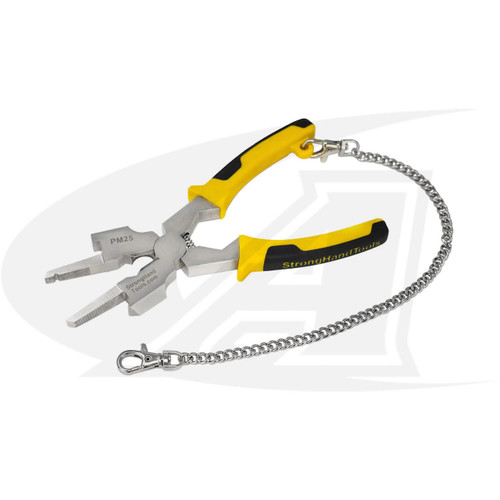 StrongHand Tools Multi-Functional MIG Pliers w/ Hammer & Leash Chain 