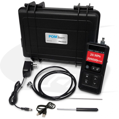 Aquasol Corporation Aquasol POM®-5B Programmable Handheld Precise Digital Oxygen Monitor & Accessories Kit Aquasol Corporation Aquasol POM®-5B Programmable Handheld Precise Digital Oxygen Monitor & Accessories Kit