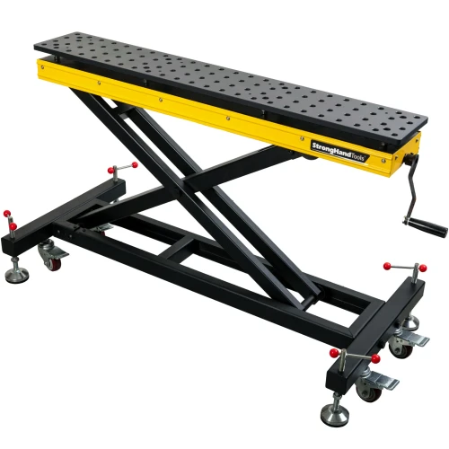 Scissor Lift Sawhorse – Adjustable Height, 5/8" Fixturing System
