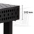 StrongHand Tools Alpha 28 Welding Tables w/ Four Legs, 1.2 x 1.2 M 