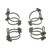 Icengineworks 3 inch Exhaust Tack Welding Clamp, Set of 4