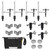 16-pc Fixturing Kit w/ Tool Pouch, Scout Series (Kit C)