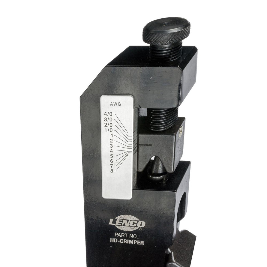  Lenco Heavy-Duty Cable Lug Crimping Tool - Cable Sizes: #8 - 4/0 