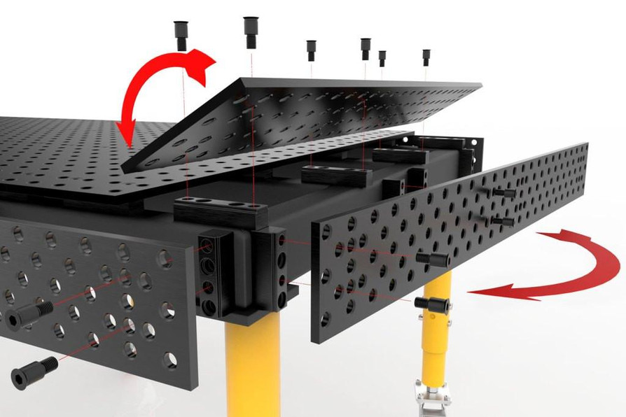 Stronghand Tools Alpha 58 Welding Tables W Six Legs 96 X 48  29347
