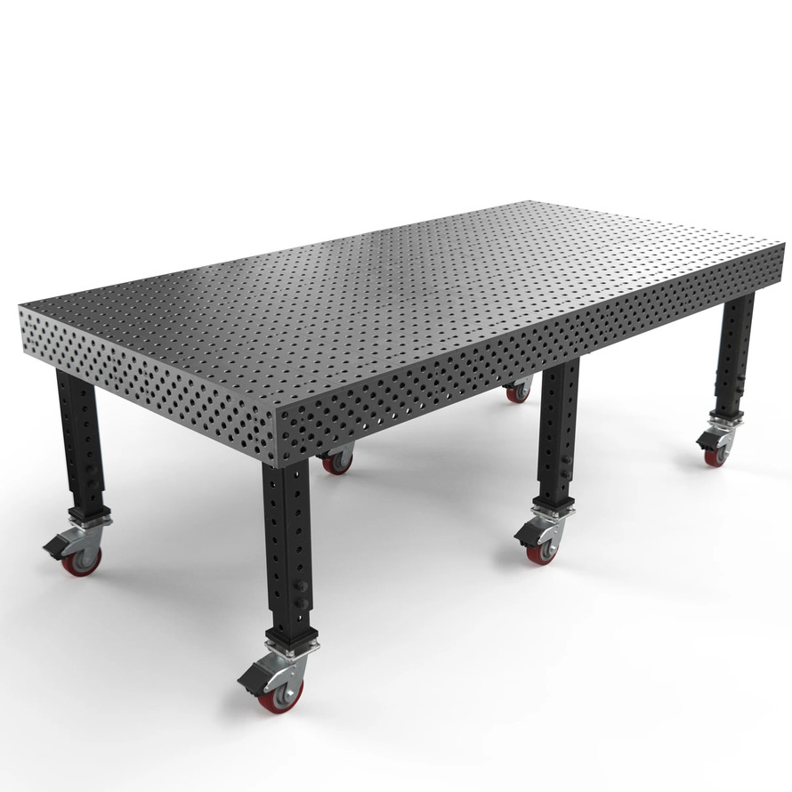 Alpha 5/8 Welding Tables w/ Six Legs, 96" x 48"