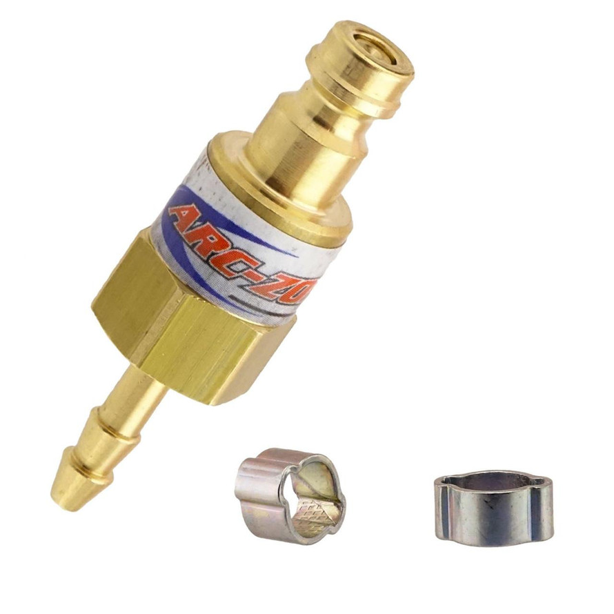 Arc-Zone Pro ZeroLoss™ Double Shut-Off QD Hose Plug for Existing TIG Systems 