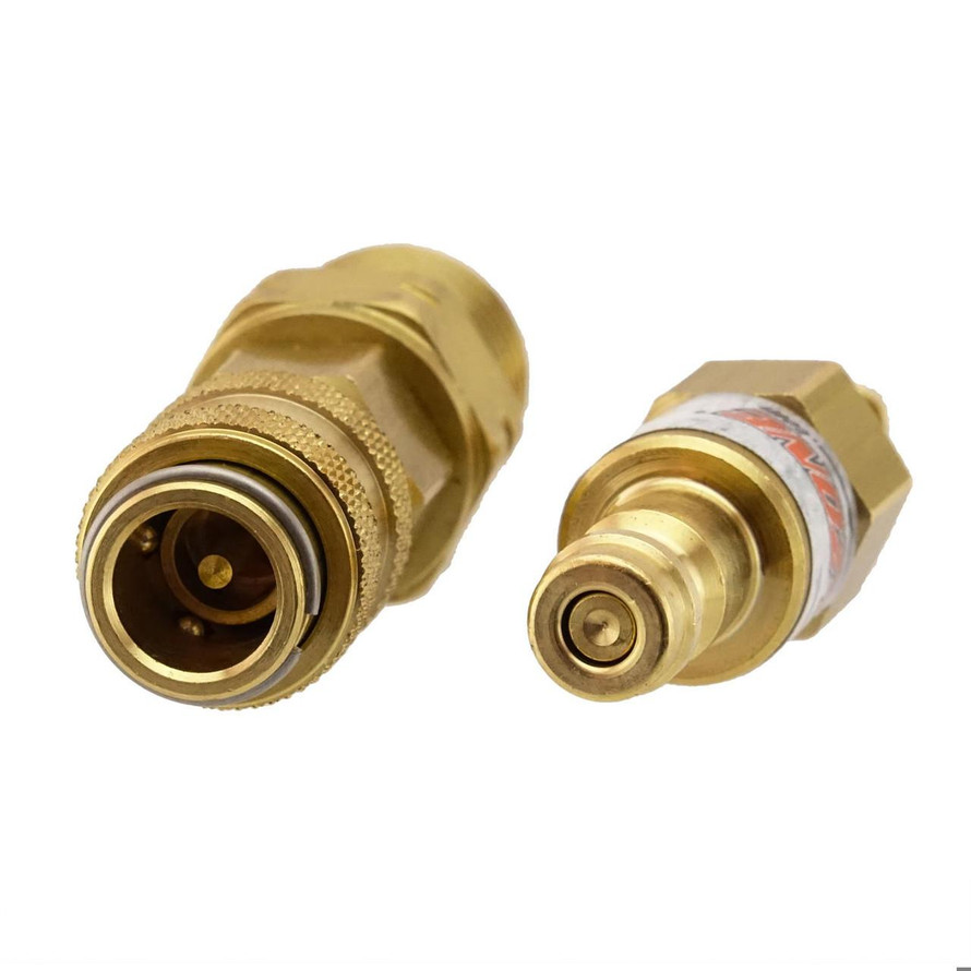 Arc-Zone Pro ZeroLoss™ Double Shut-Off TIG Water QD - NO MESS! 