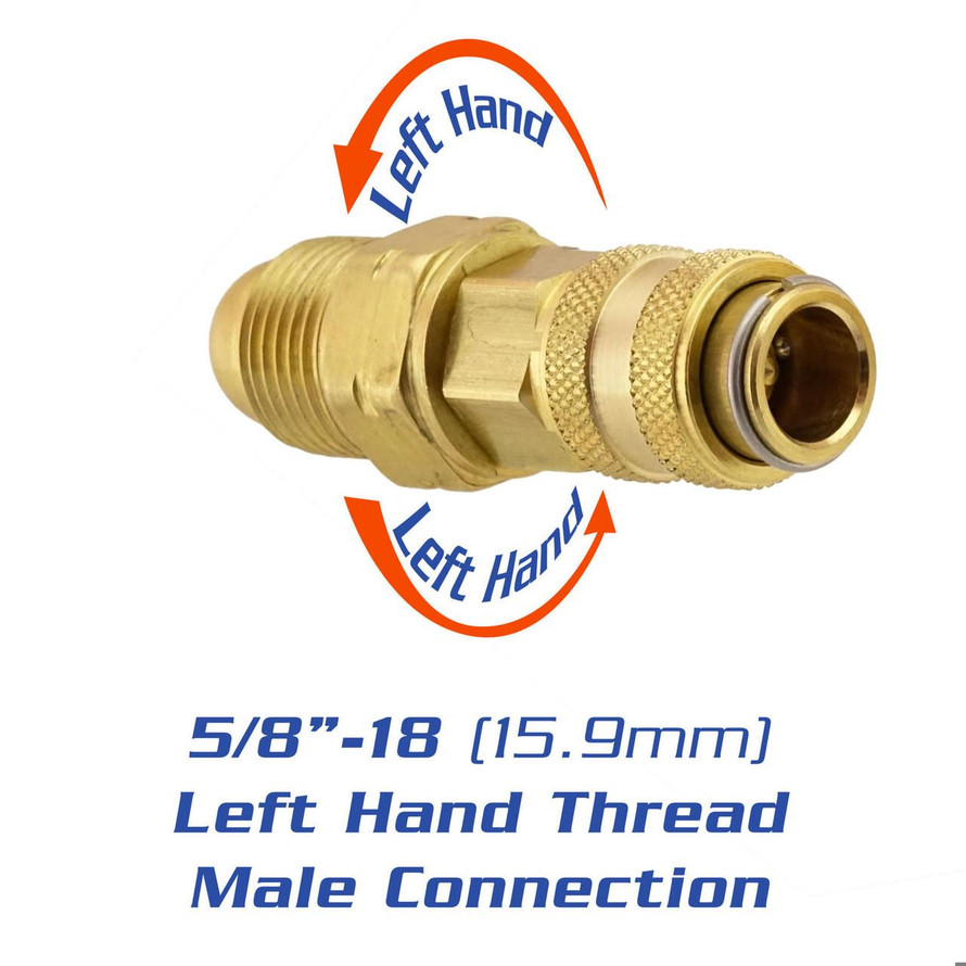 Arc-Zone Pro ZeroLoss™ Double Shut-Off TIG Water QD - NO MESS! 
