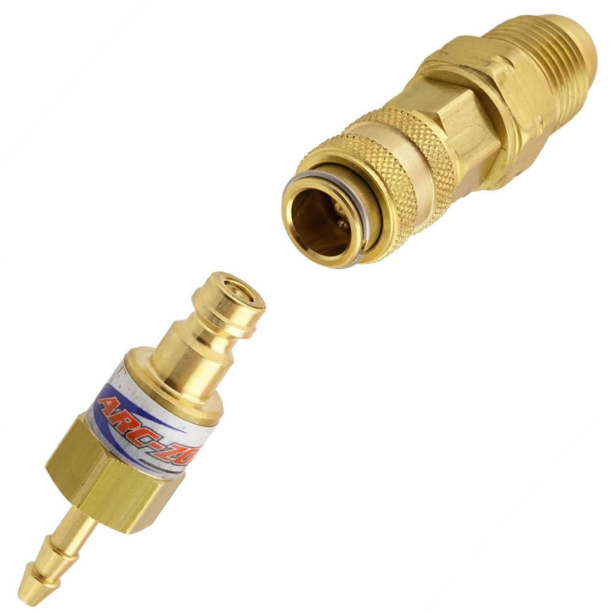 Arc-Zone Pro ZeroLoss™ Double Shut-Off TIG Water QD - NO MESS! 