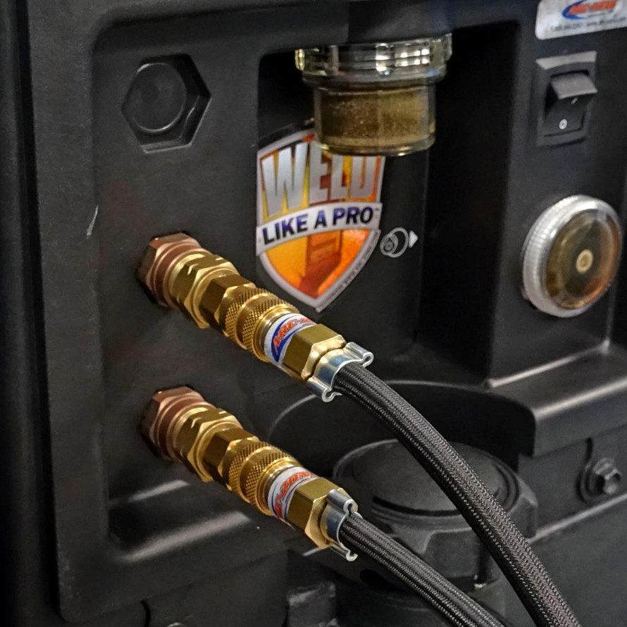 Arc-Zone Pro ZeroLoss™ Double Shut-Off TIG Water QD - NO MESS! 