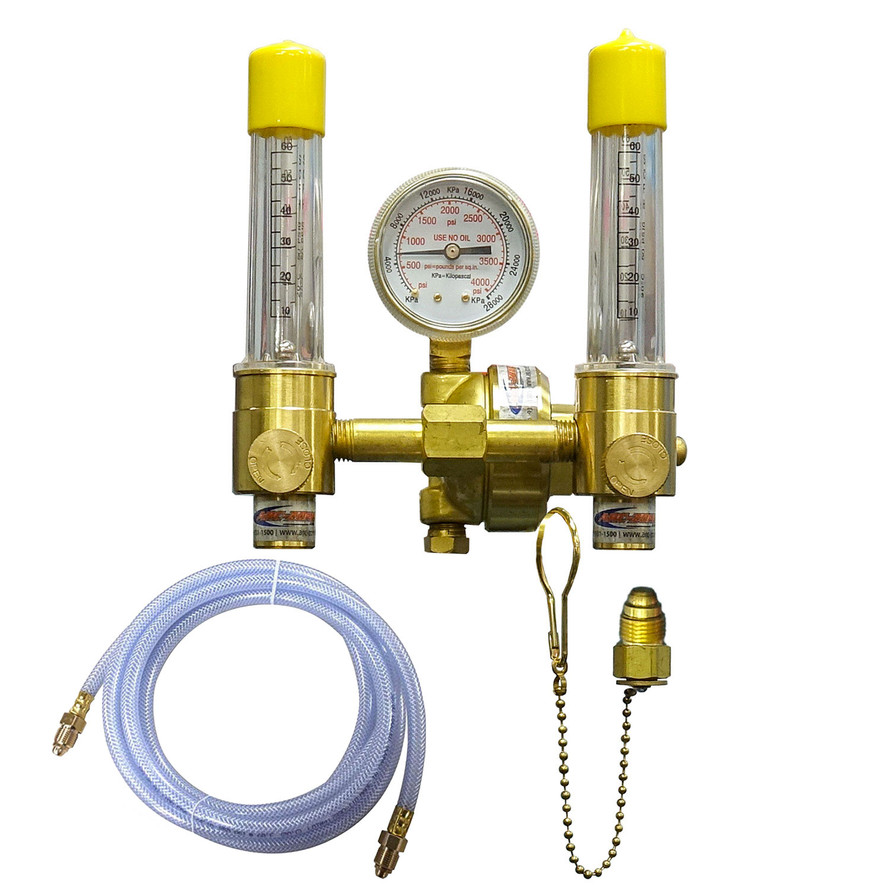 Dual Argon Flowmeter Regulator