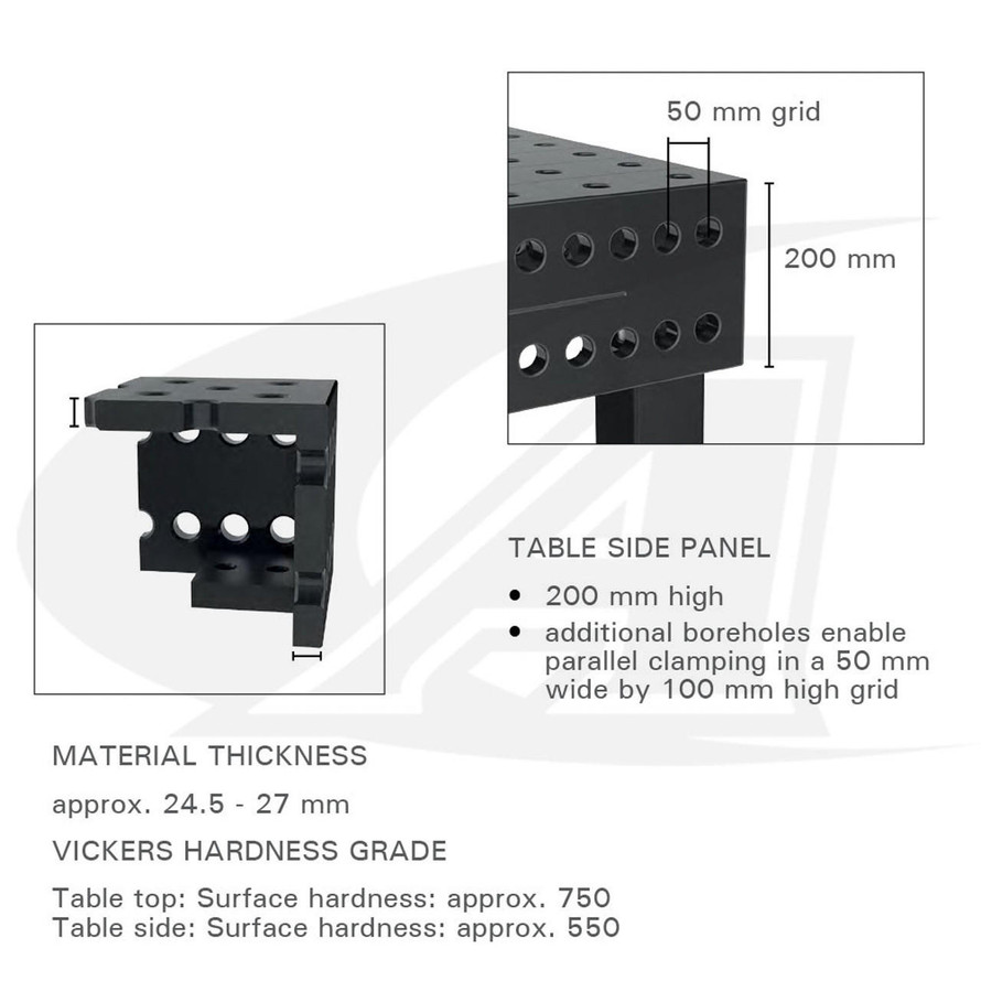  Siegmund™ 28 Table: 2.0m x 2.0m (79" x 79") 