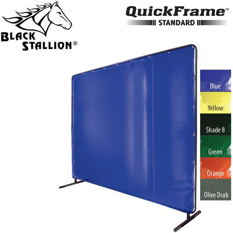 Black Stallion 6' x 6' Standard QuickFrame Welding Screen 