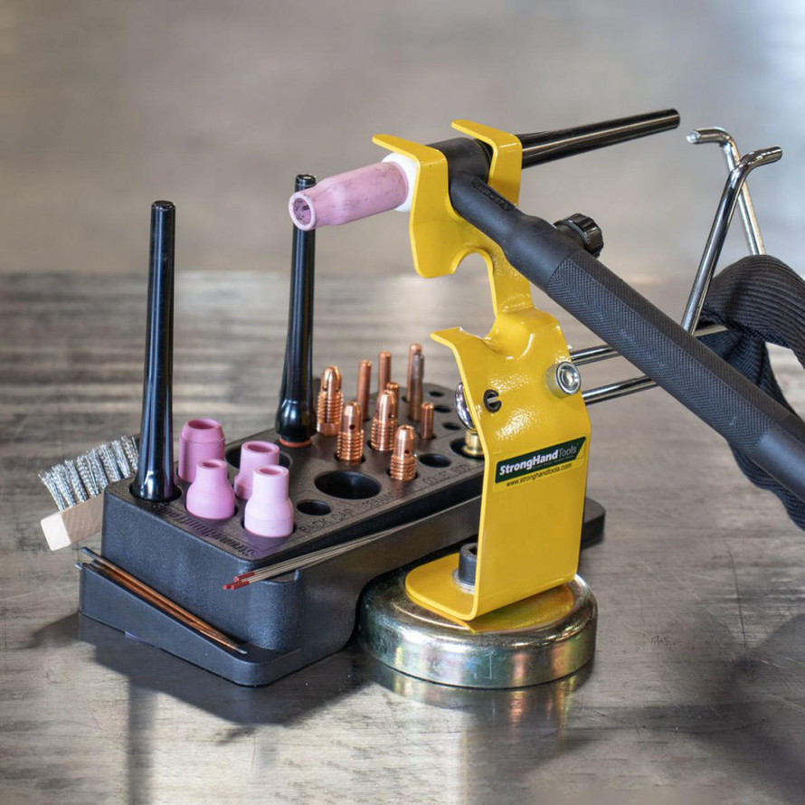 StrongHand Tools Bench Top Magnetic TIG Parts Organizer 
