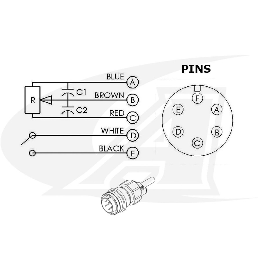 Profax Lincoln® 6 Pin Momentary Switch, For 18 & 26 TIG Torches 