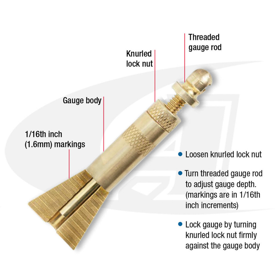 CK Worldwide Tungsten Electrode Stick-Out Gauge For TIG Welding 