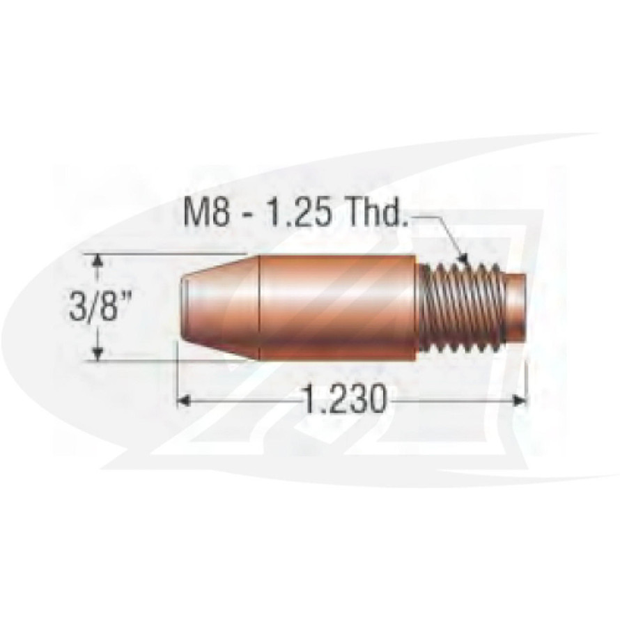 Profax MIG Contact Tip for Tweco Style Guns up to 600A (Pack of 25) 