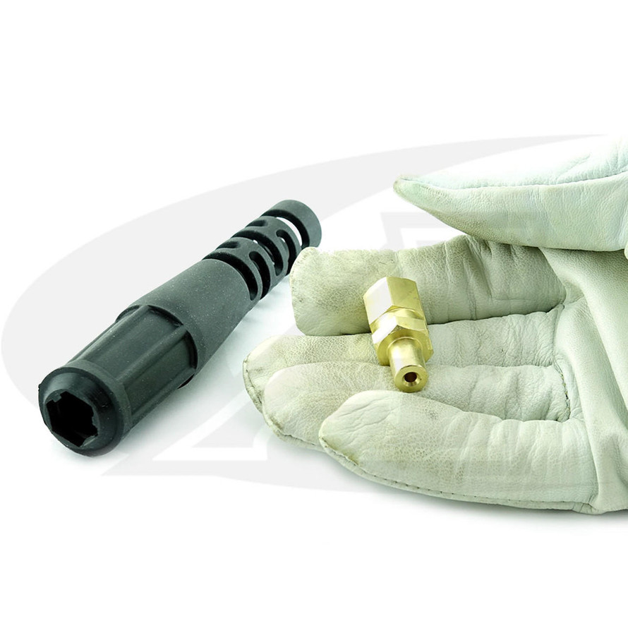 Small Gas-Thru DINSE Male Connector