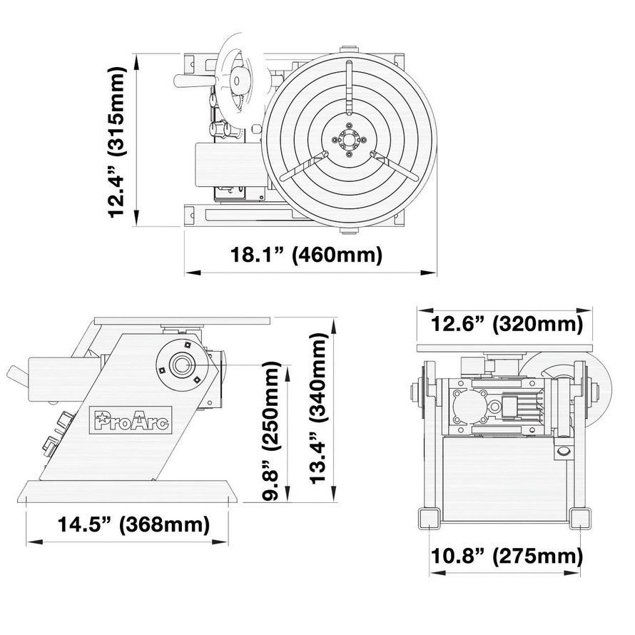  ProArc® 220lb Capacity High Speed Positioner - Build to Order 