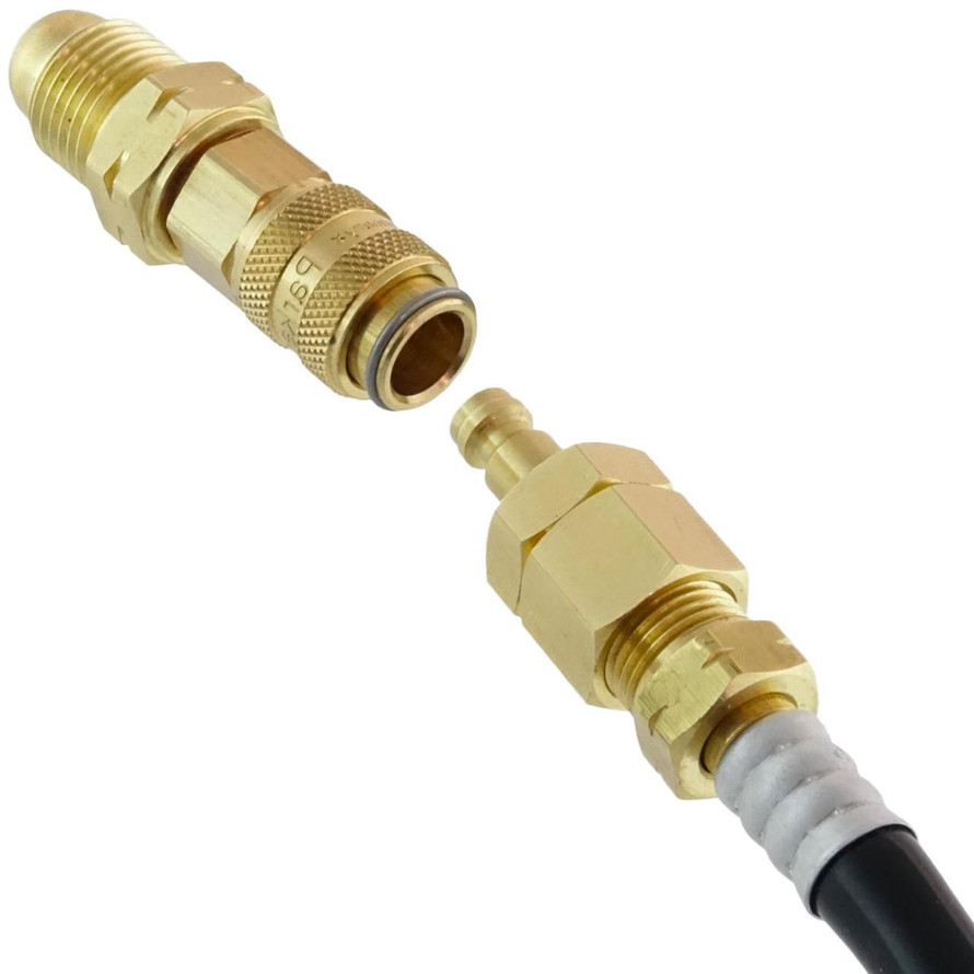 Miller/Weldcraft Quick-Release Single Shut-Off TIG Water Coupler Kit (Large Pin) 