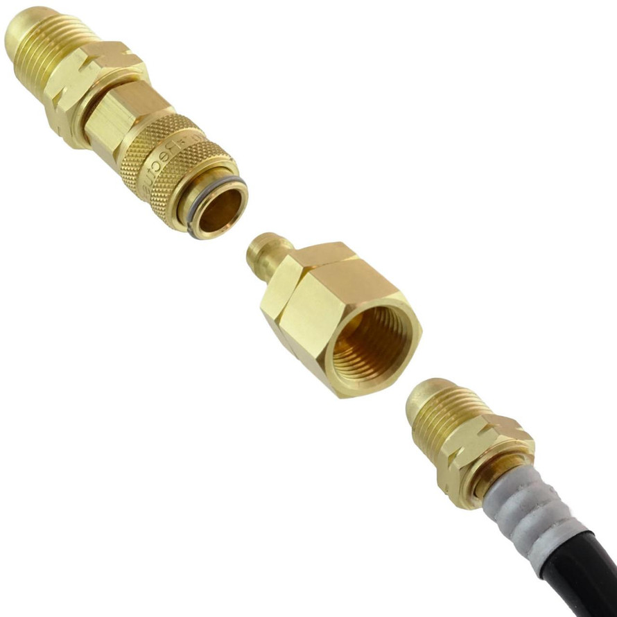 Miller/Weldcraft Quick-Release Single Shut-Off TIG Water Coupler Kit (Large Pin) 