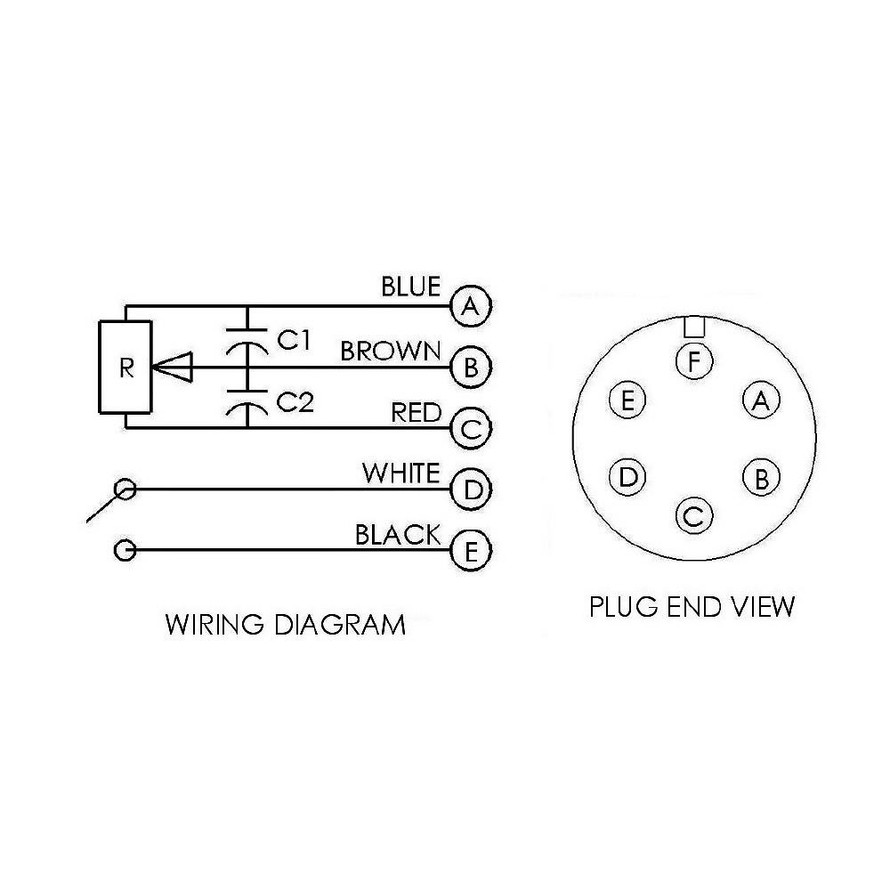 CK Worldwide Lincoln® Style Built-In Handle Rotary Amp Control (6 Pin) 