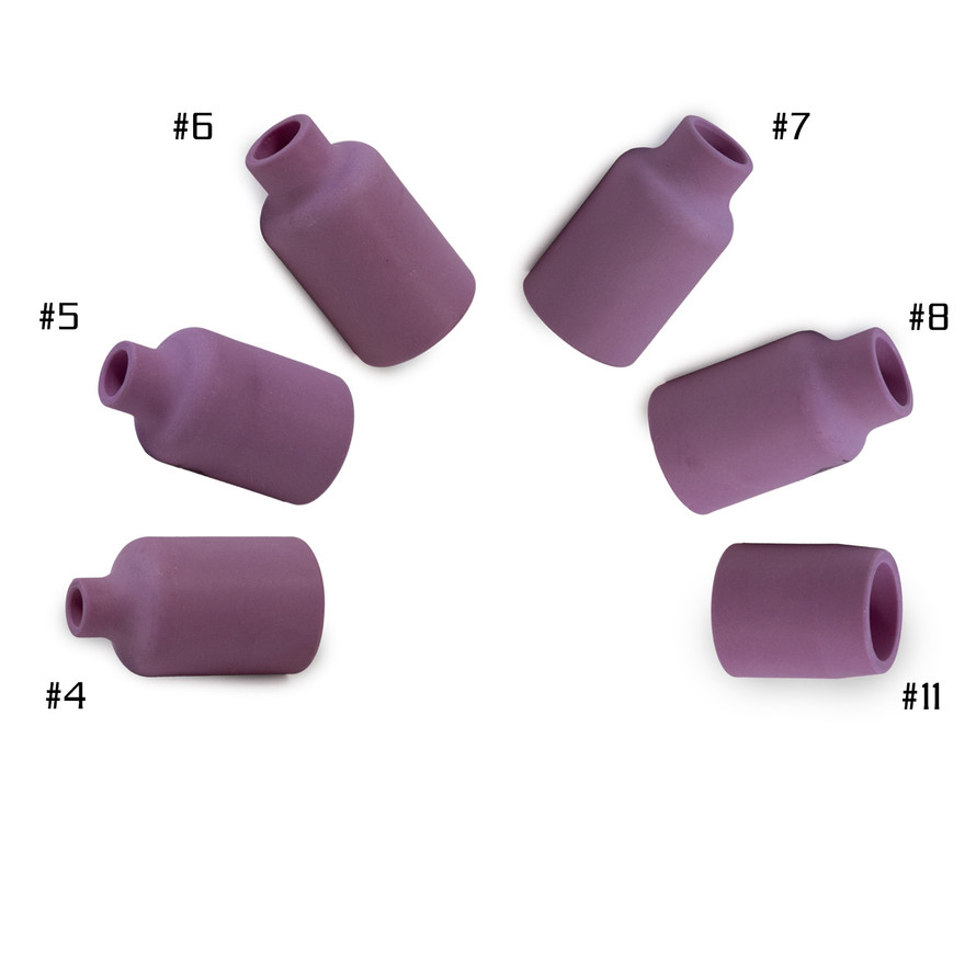 Gas Lens Alumina Cups #4 - # 11 for 3 Series (17/18/26)