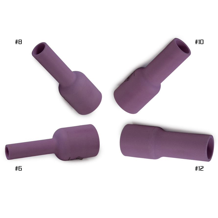 Extra Long Gas Lens Cups #6 - #12 for 3 Series (17/18/26)