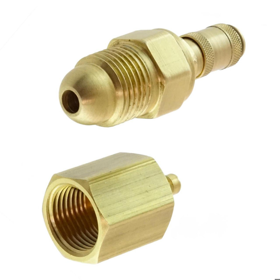 Millerweldcraft Quick Release Single Shut Off Tig Gas Coupler Kit Small Pin  79110