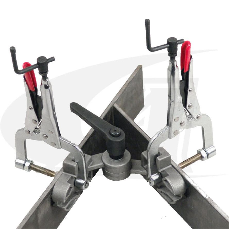 StrongHand Tools JointMaster Adjustable Angle Double Locking Clamp 