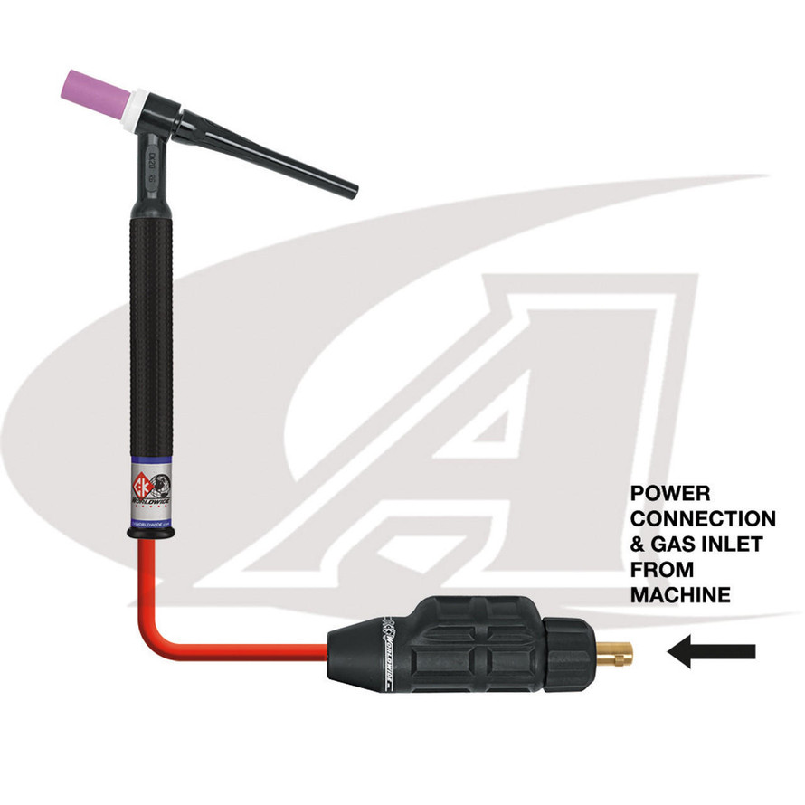 CK Worldwide SafeLoc 80 Amp Small Gas-Thru DINSE For 8 & 24 Torches 