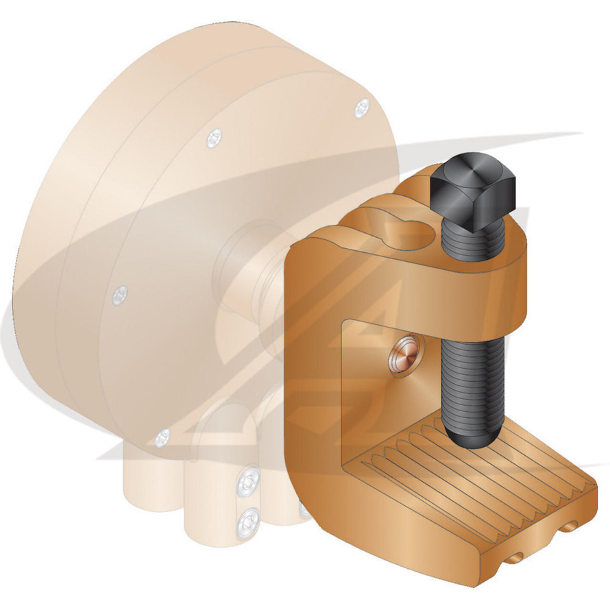 Lenco Heavy Duty C-Clamp Clamp With 3/4" Threaded Connection 