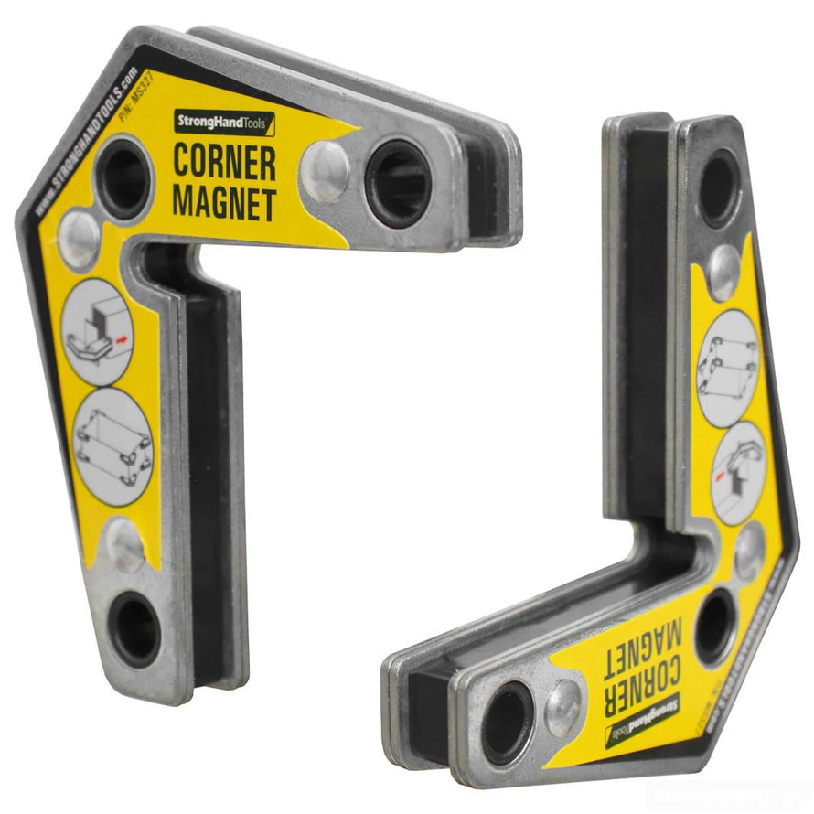 StrongHand Tools Corner Magnets - Twin Pack 