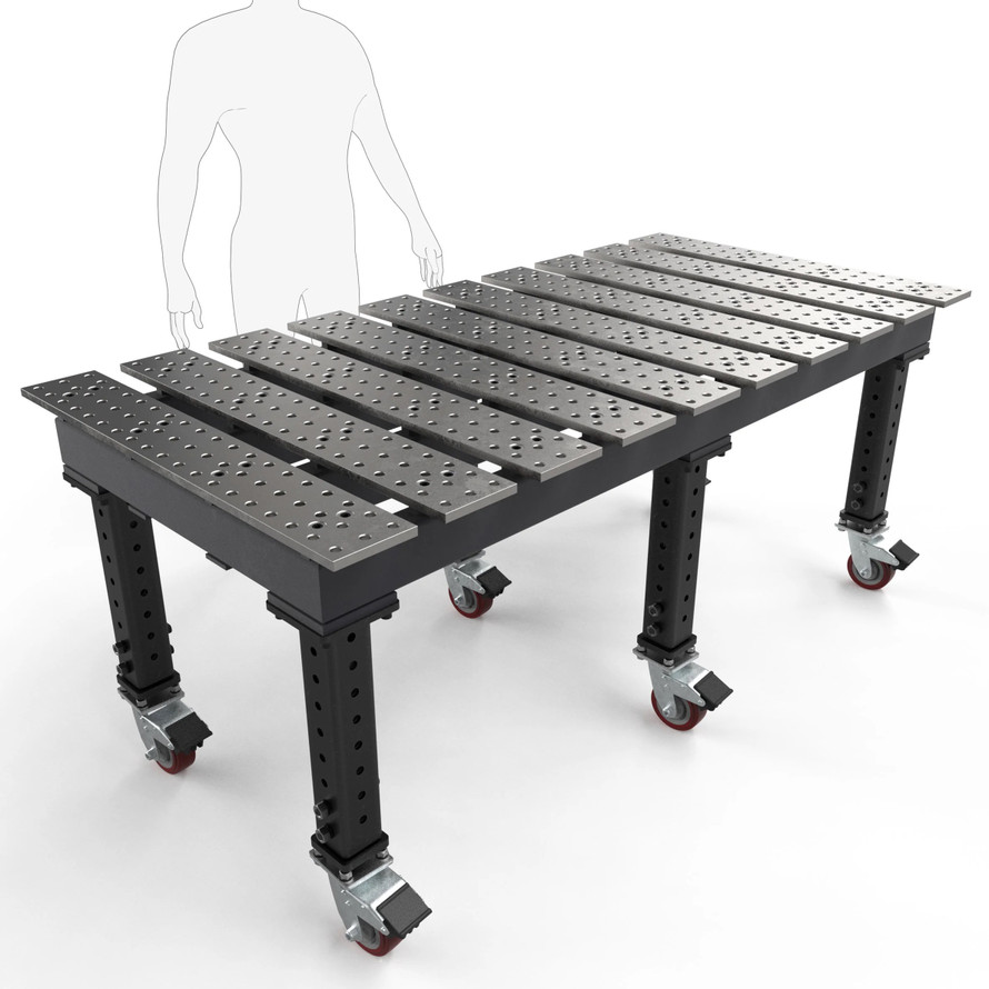 BuildPro™ 6.5' (1.98m) x 3' Welding Table - Standard Finish