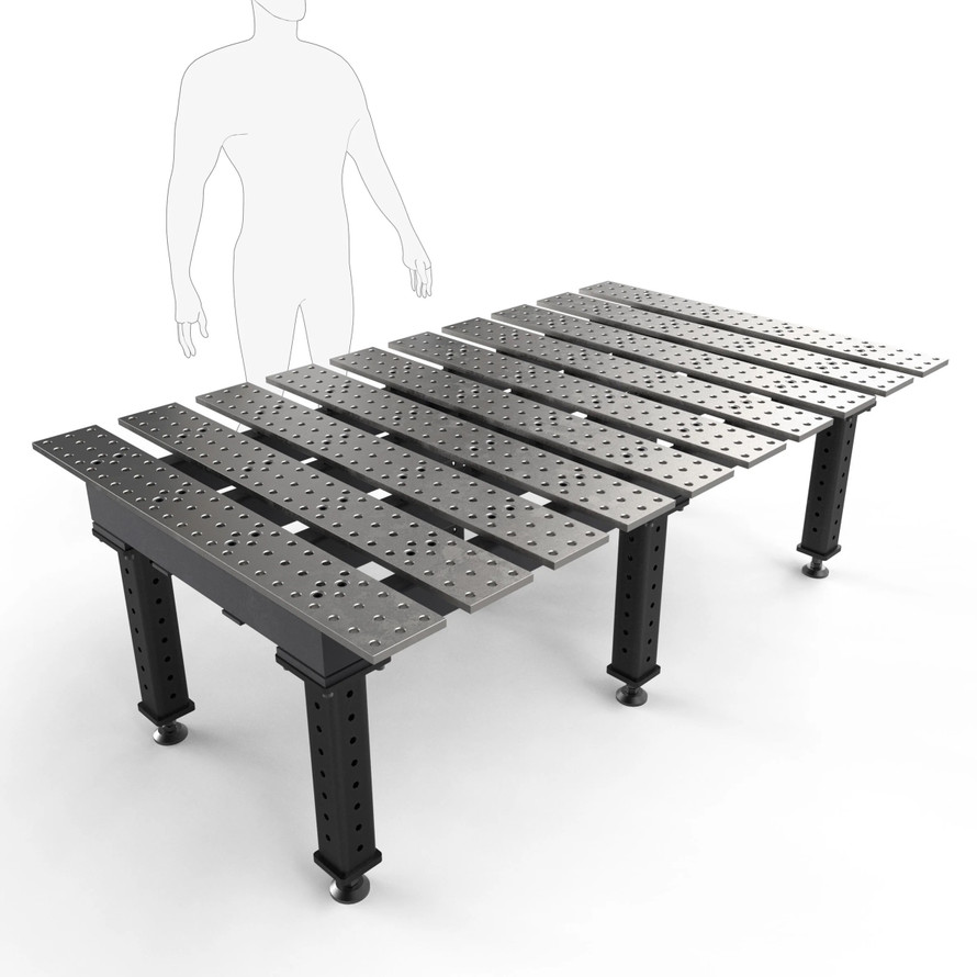 BuildPro™ 6.5' (1.98m) x 4' Welding Table - Standard Finish