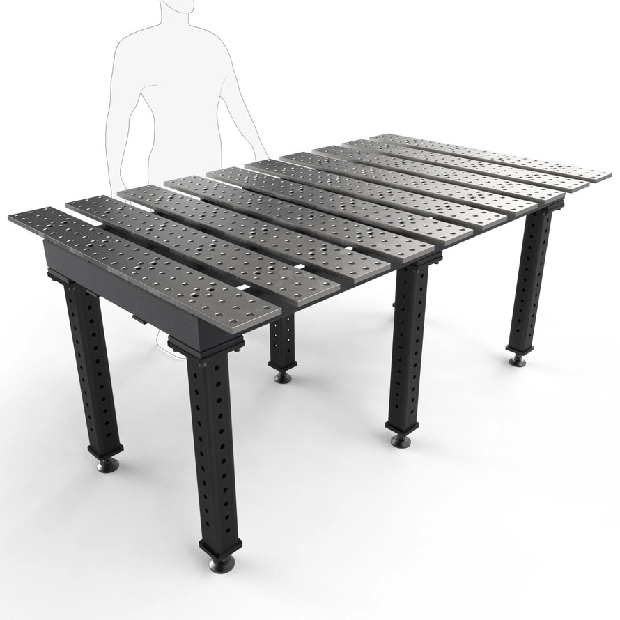BuildPro™ 6.5' (1.98m) x 4' Welding Table - Standard Finish