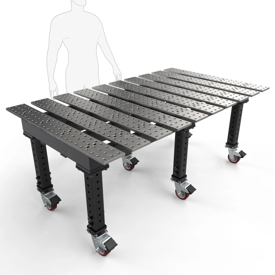 BuildPro™ 6.5' (1.98m) x 4' Welding Table - Standard Finish