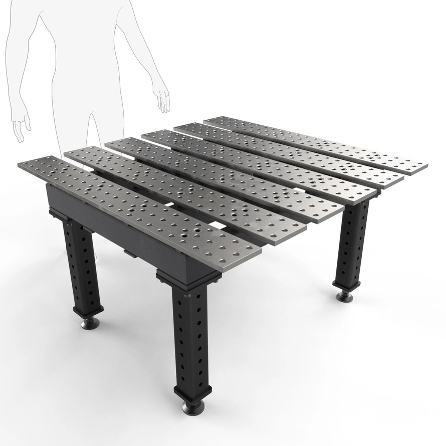 BuildPro™ 4' (1.2m) x 4' Welding Table - Standard Finish