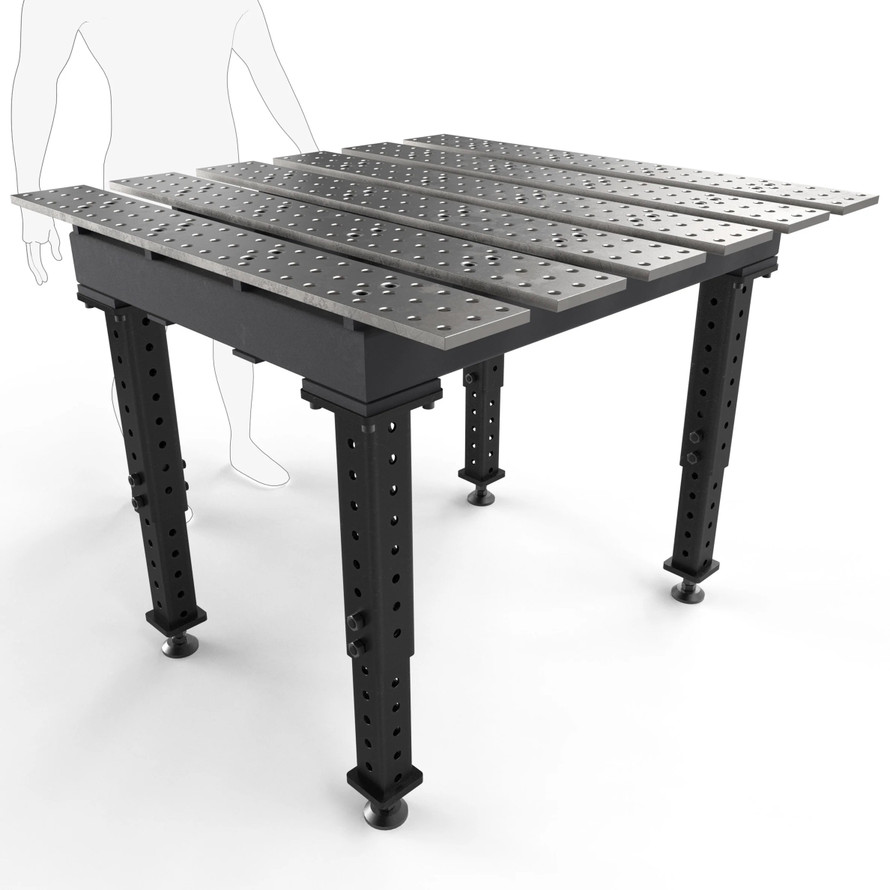 BuildPro™ 4' (1.2m) x 4' Welding Table - Standard Finish