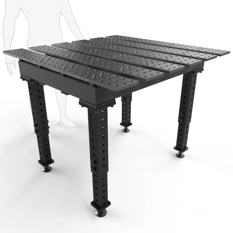 BuildPro™ 4' (1.2m) x 4' Welding Table - Nitride Finish