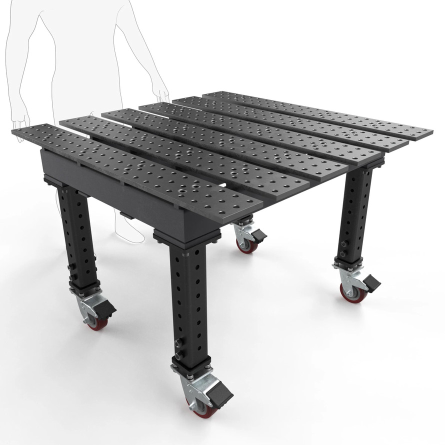 BuildPro™ 4' (1.2m) x 4' Welding Table - Nitride Finish