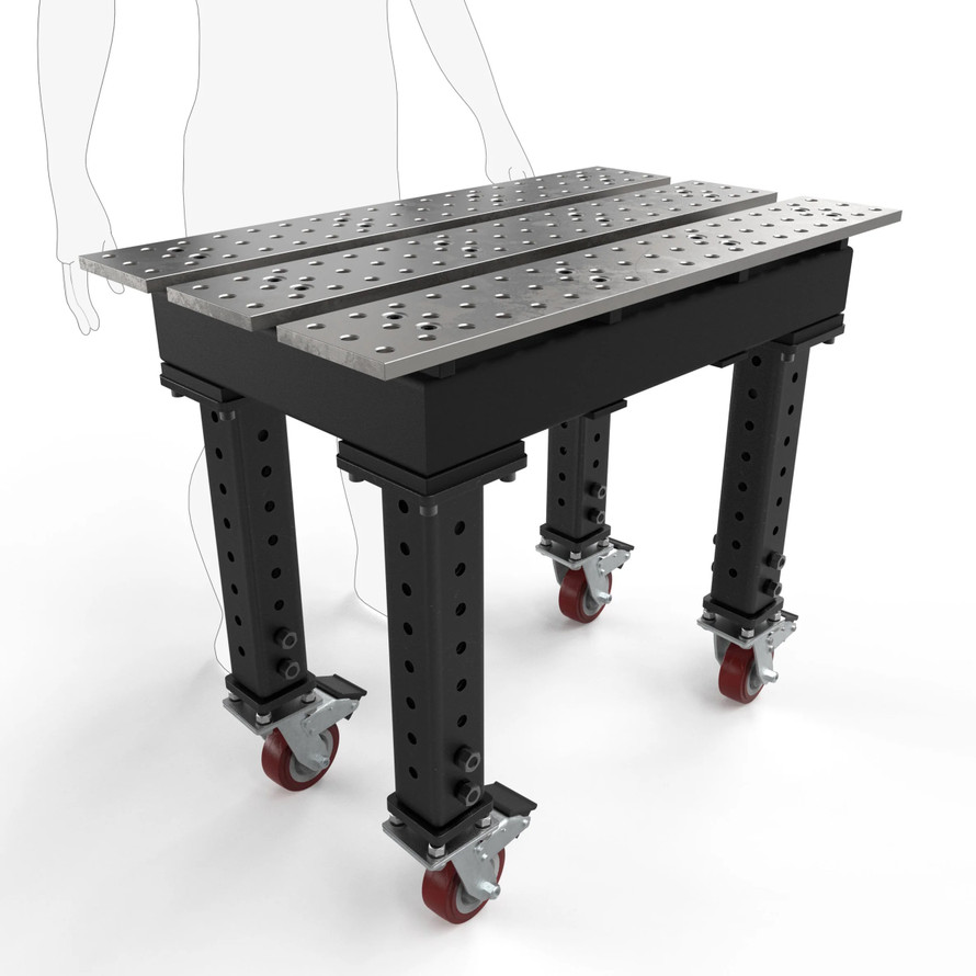 BuildPro™ 2' (0.56m) x 3' Welding Table - Standard Finish