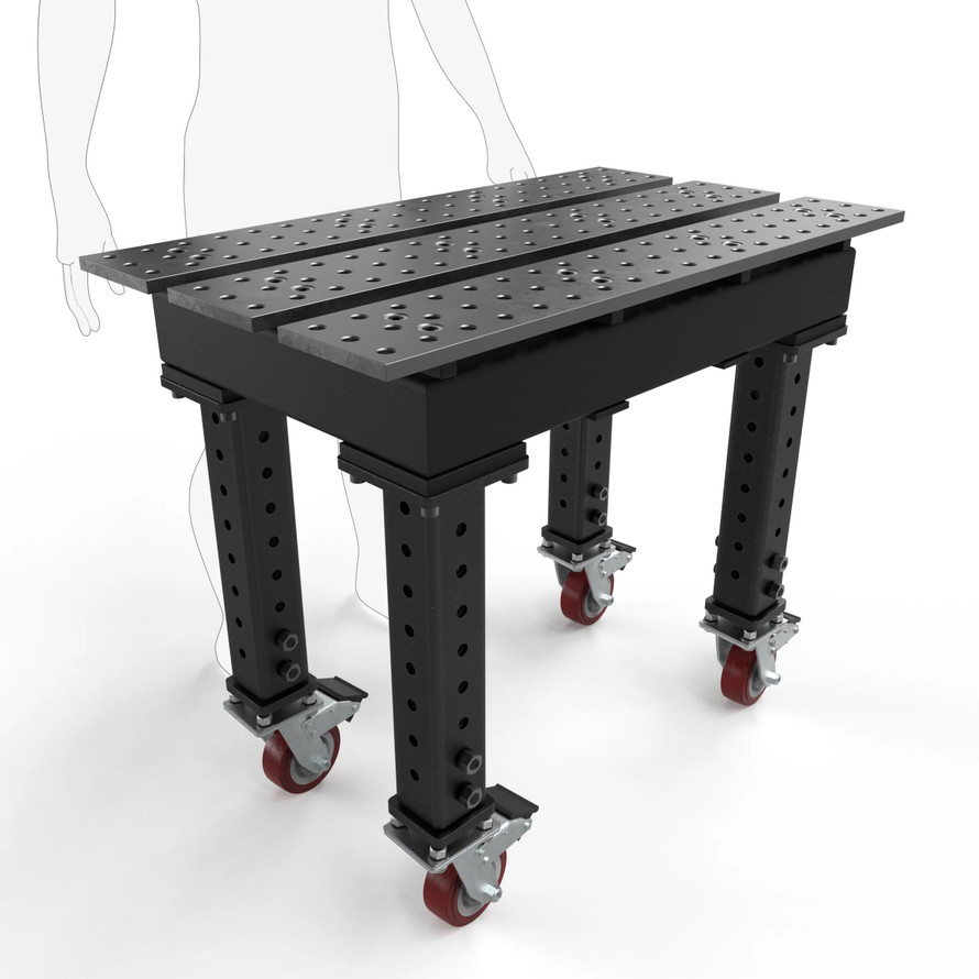 BuildPro™ 2' (0.56m) x 3' Welding Table - Nitride Finish