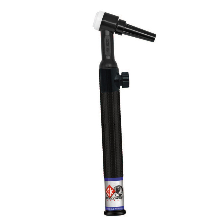 CK Worldwide Rigid Head Water-Cooled 250Amp TIG Torch Body with Valve, Handle 